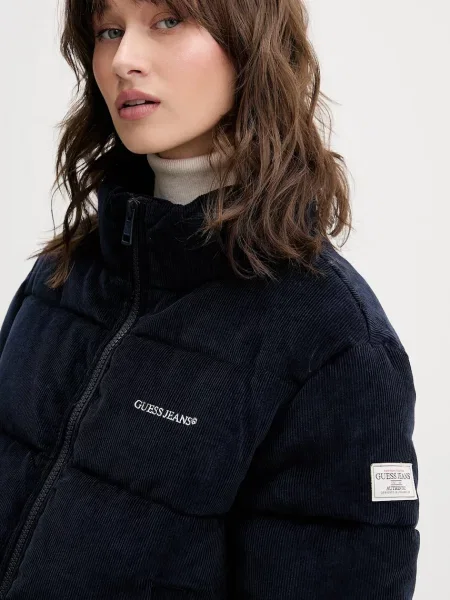 Вельветова куртка Guess Jeans зимова синій