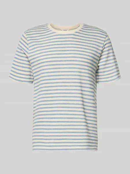 T-shirt o kroju regular fit z mieszanka bawełny model KEVIN' Selected Homme niebieska