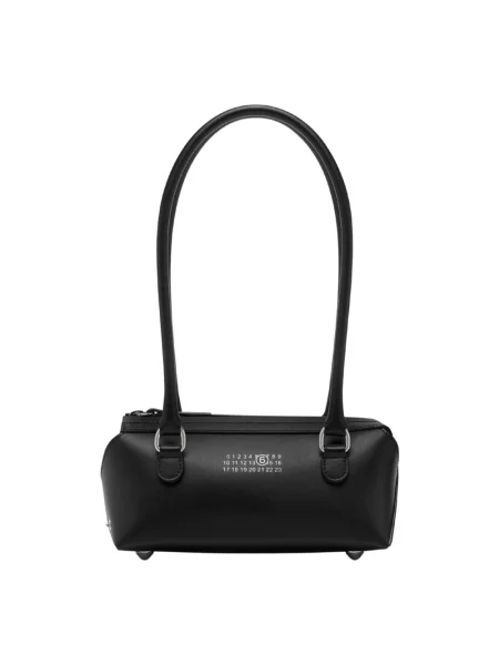 Torebka bagietka Mm6 Maison Margiela skórzana czarna