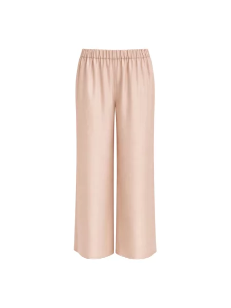 Spodnie Seventy z organzy beżowe