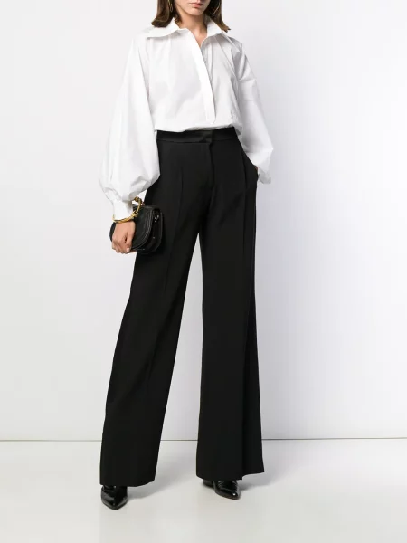 Pantaloni Alberta Ferretti evazate negru