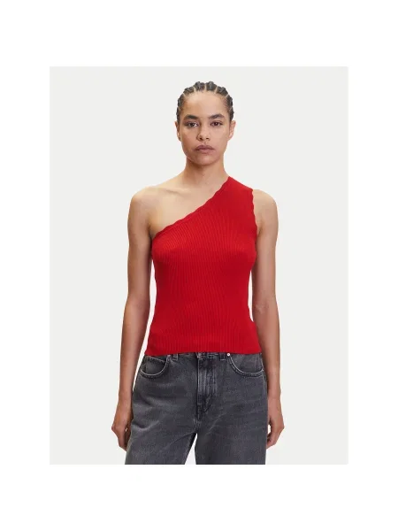 JDY Felső Nanna Slim Fit piros