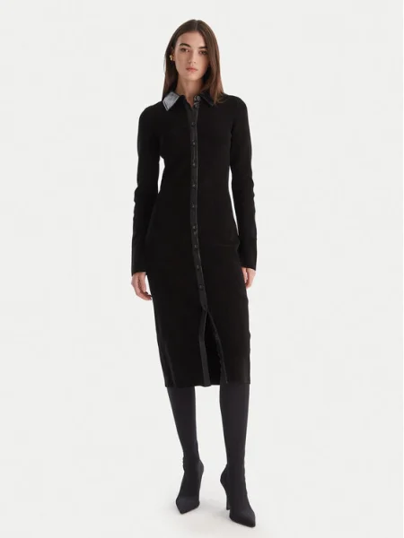 Patrizia Pepe Rochie tricotată negru