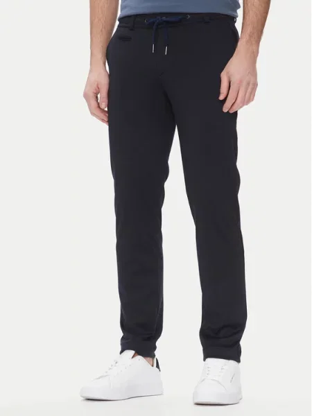 Bugatti Kalhoty z materiálu Tmavomodrá