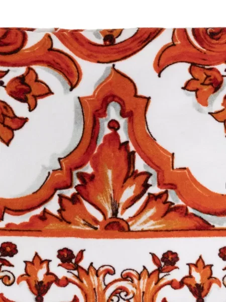 Halat Dolce & Gabbana cu imagine din material terry alb