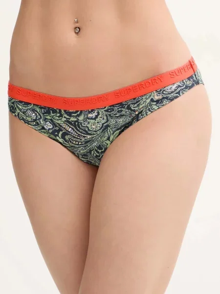 Plavkové nohavičky Superdry zelená