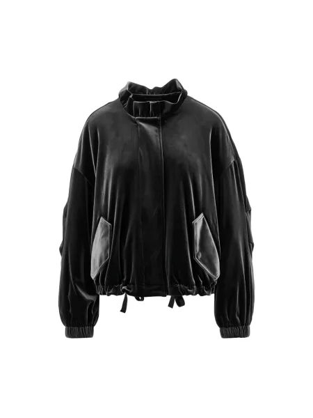 Kurtka Emporio Armani z falbankami czarna