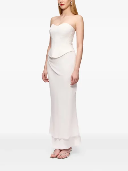 Fusta maxi V:pm Atelier drapată alb