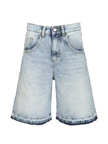 Szerokie szorty jeansowe Icon Denim z 5 kieszeniami niebieskie