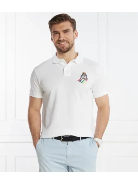 POLO RALPH LAUREN Polo | Custom slim fit | pique alb