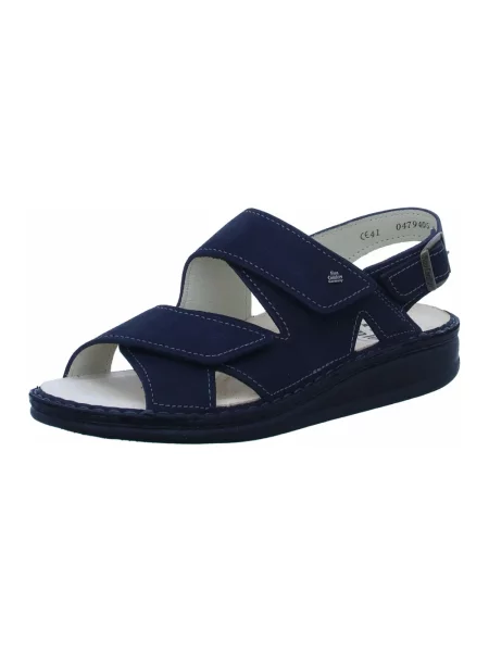 Sandały Finn Comfort skórzane niebieskie