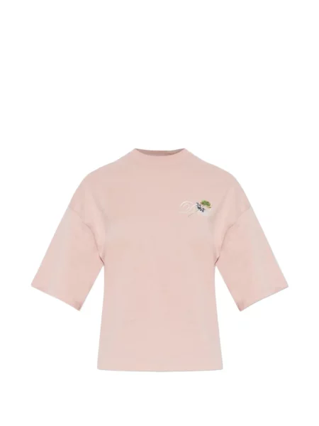 Tricou Diesel cu broderie roz