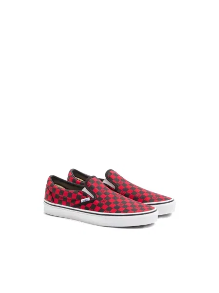 Lniane sneakersy Vans czerwone