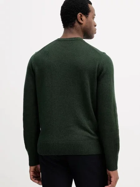 Шерстяной свитер Lacoste зеленый