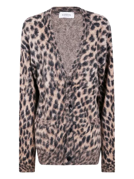 Cardigan Laneus cu imagine cu model leopard