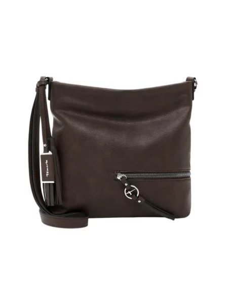 Torebka crossbody Tamaris skórzana brązowa