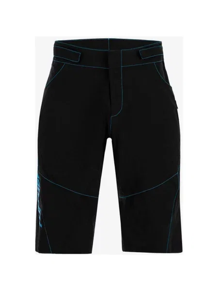 Spodenki MTB Santini Selva w kolorze czarno-niebieskim XS czarne