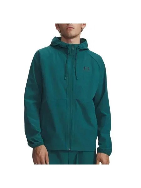 Kurtka Przeciwdeszczowa Under Armour UA Stretch Zielono-Niebieska czarna