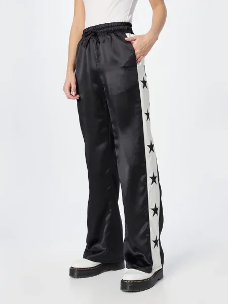 Nasty Gal Nadrág fekete / fehér