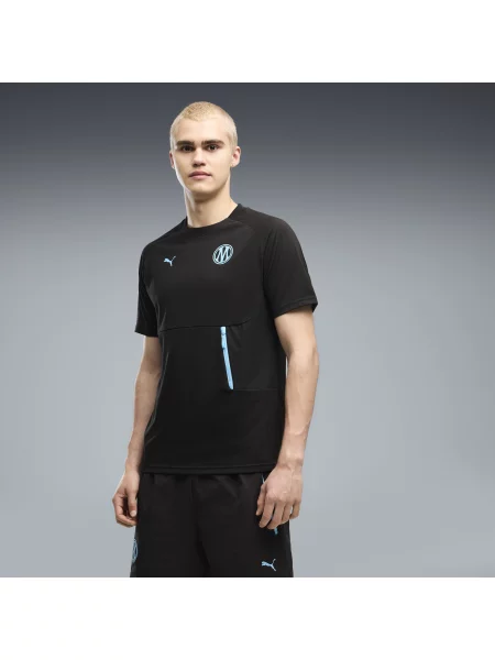 Koszulka Olympique de Marseille PUMATECH z kieszenią Akcesoria S czarny