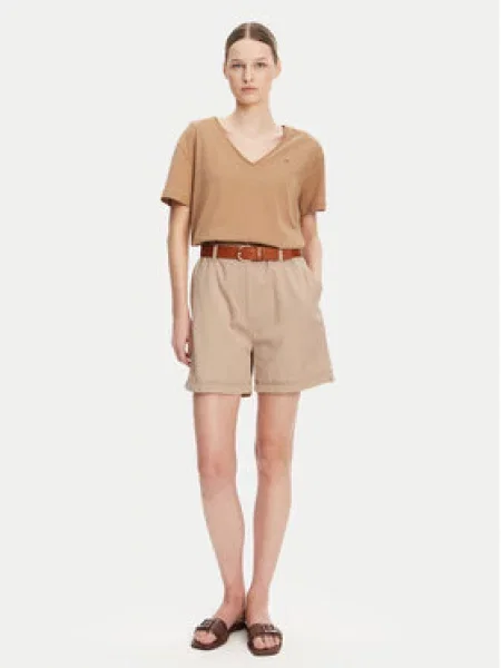 Tommy Hilfiger Šortky z materiálu béžová