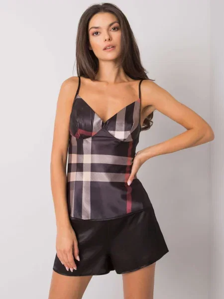 Pijamale Fashionhunters negru