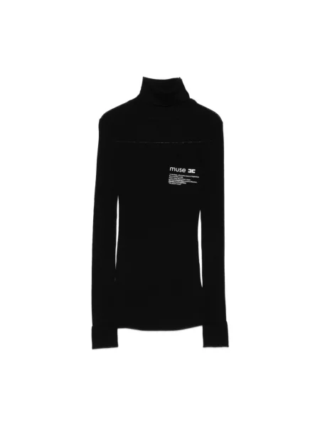 Golf golf Elisabetta Franchi wełniany czarny