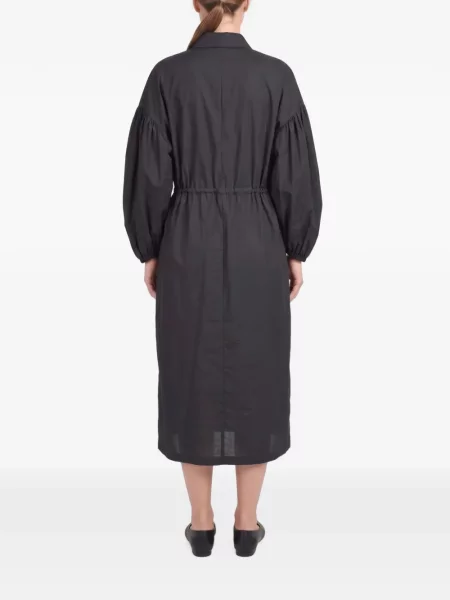 Rochie tip cămașă Brunello Cucinelli cu cordon negru