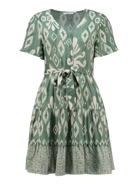Hailys Rochie verde / murdar alb