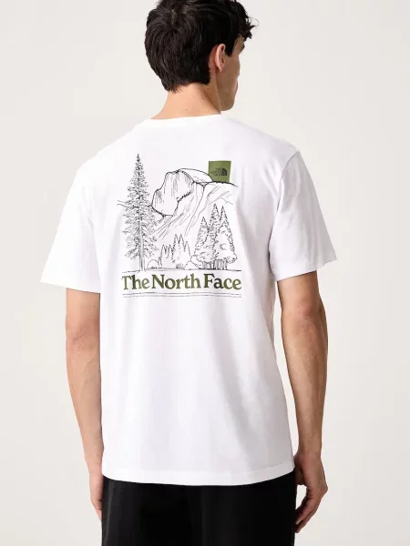 The North Face T-shirt z bawełną Monte biała