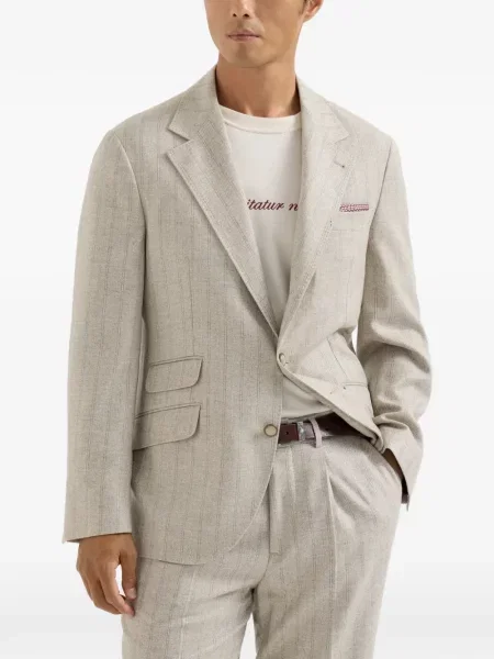 Sacou Brunello Cucinelli cu dungi