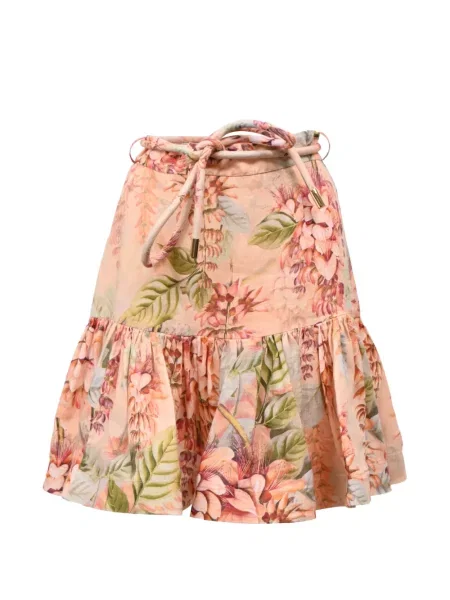Fusta mini Zimmermann cu model floral cu imagine portocaliu