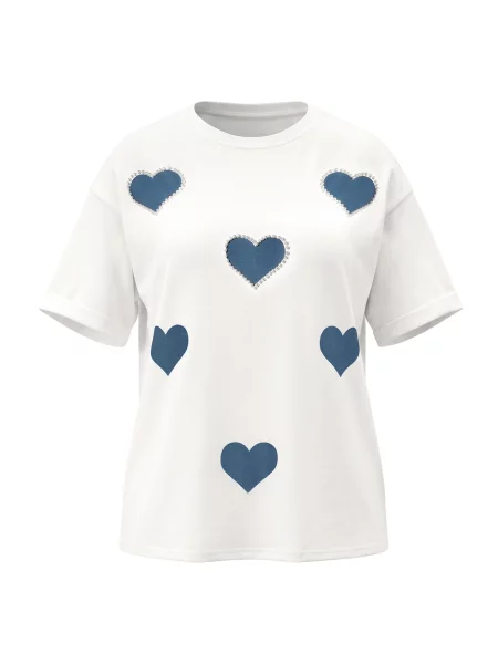 Imily Bela Tricou albastru alb