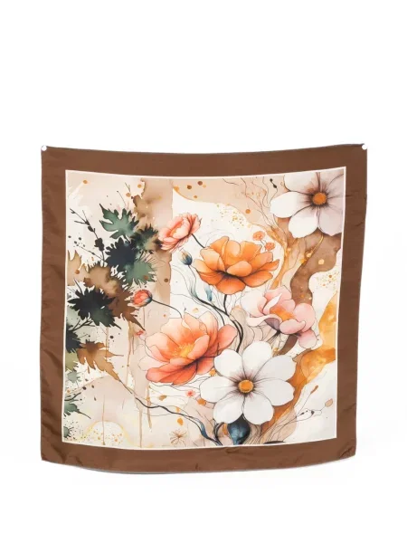 Fular D'aniello cu model floral cu imagine