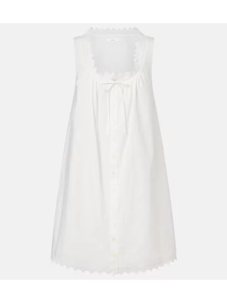 Rochie tip cămașă Frame din poplin alb
