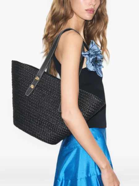 Geantă shopper Tory Burch negru
