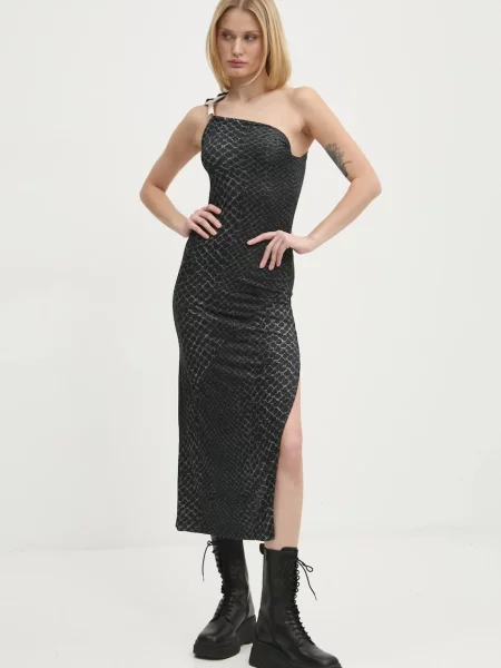 Rick Owens Lilies rochie midi mulată negru