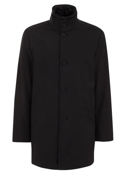 WE Fashion Palton de primăvară-toamnă negru