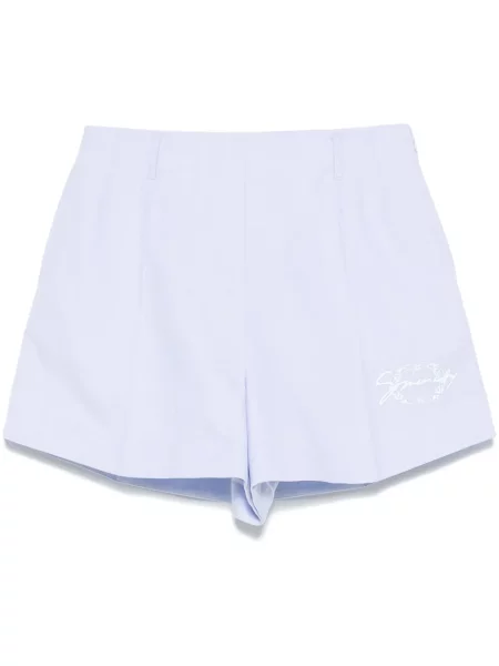 Pantaloni scurți Givenchy cu broderie albastru