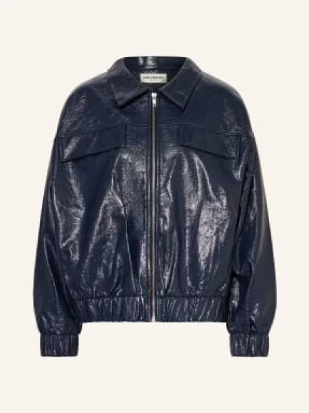 Lollys Laundry Kurtka Ven W Stylu Skórzanym blau granatowa