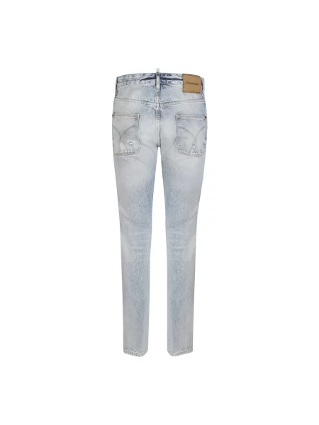 Jeansy Dsquared2 typu teddy niebieskie