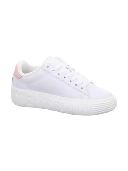Sneakersy Tommy Hilfiger skórzane białe