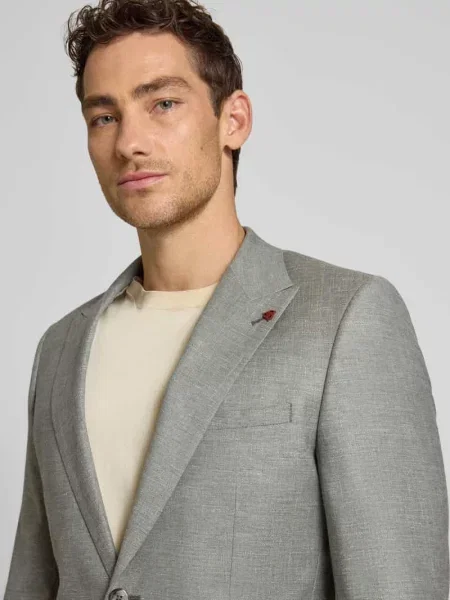 Garnitur krój slim fit z mieszanka żywej wełny z marynarka na 2 Roy Robson