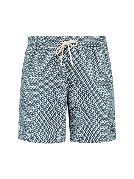 Shiwi Plavecké šortky Mike tmavě zelená bílá