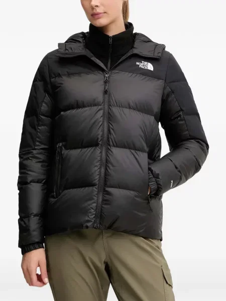 Geacă The North Face cu glugă negru