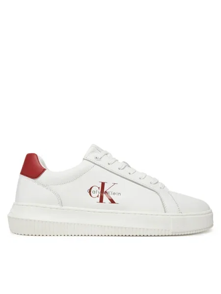 Calvin Klein Jeans Sneakers Chunky Cupsole Monologo alb