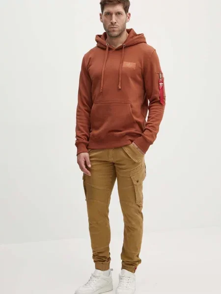ALPHA INDUSTRIES Μπλούζα φούτερ Backprint' μαύρο