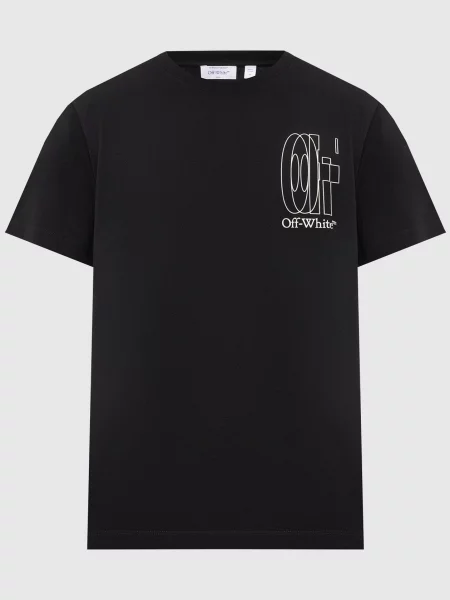 Футболка з принтом емблеми Double Arrow Off-white чорна
