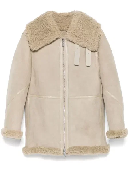 Geacă Burberry din piele de căprioară