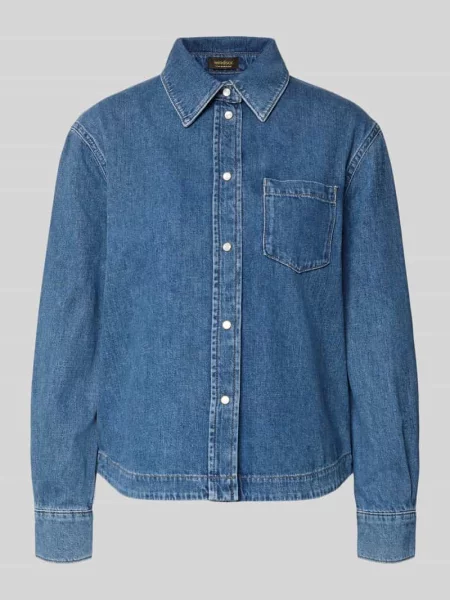 Kurtka jeansowa z zapięciem na model „Ivy” Windsor niebieska